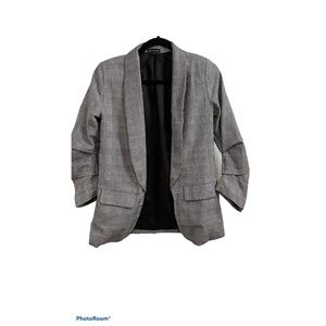 Plus Dogtooth Prince Of Wales Check Blazer